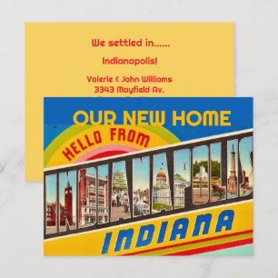 Indianapolis IN Greeting Announcement Postcard