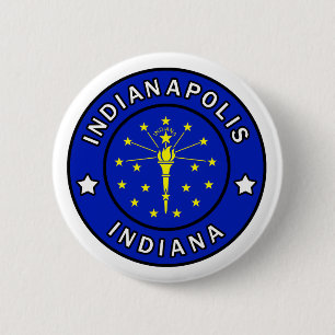 Indianapolis Indiana 6 Cm Round Badge
