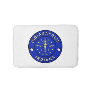 Indianapolis Indiana Bath Mat