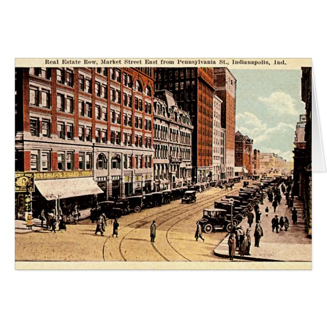 Indianapolis, Indiana Downtown 1915 (Front Horizontal)