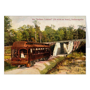 Indianapolis, Indiana Electric Trolley 1915