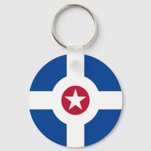 Indianapolis (Indiana) flag Keychain