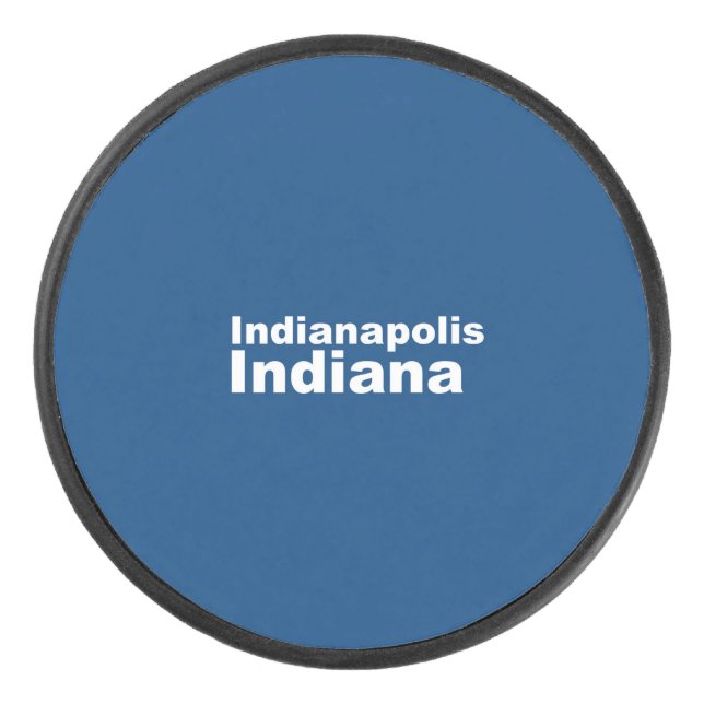 Indianapolis, Indiana Hockey Puck (Front)