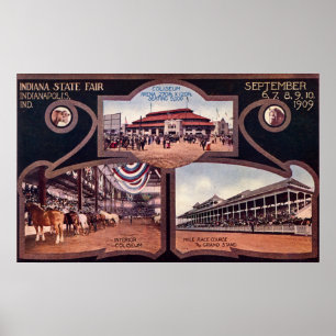 Indianapolis Indiana Indiana State Fair Poster
