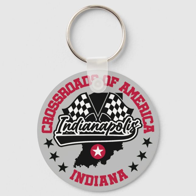 Indianapolis,Indiana Key Ring (Front)
