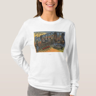 Indianapolis, Indiana - Large Letter Scenes T-Shirt