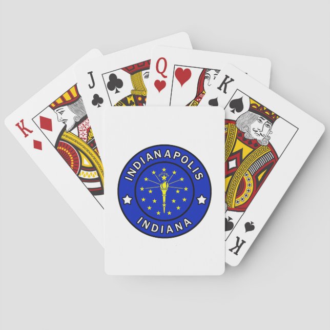Indianapolis Indiana Playing Cards (Back)