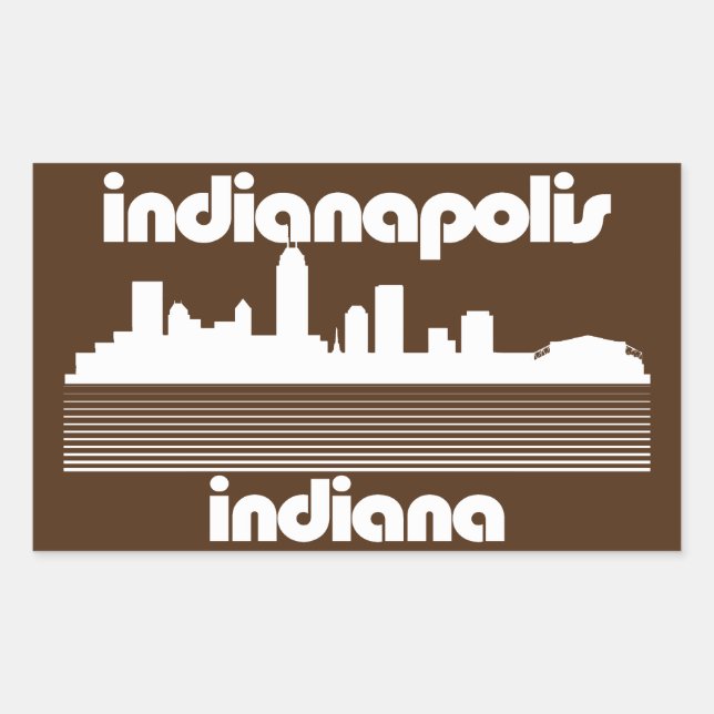 Indianapolis Indiana Rectangular Sticker (Front)
