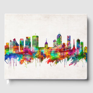 Indianapolis Indiana Skyline Guest Book