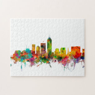 Indianapolis Indiana Skyline Jigsaw Puzzle
