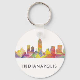 INDIANAPOLIS, INDIANA SKYLINE WB1 - KEY RING