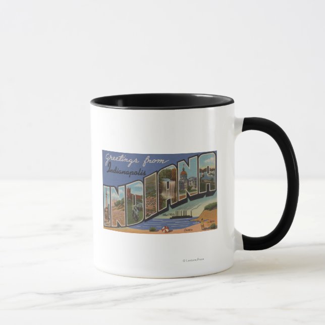 Indianapolis, Indiana (Steel Mills/Sand Dunes) Mug (Right)