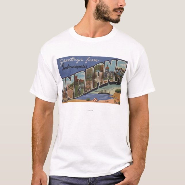 Indianapolis, Indiana (Steel Mills/Sand Dunes) T-Shirt (Front)