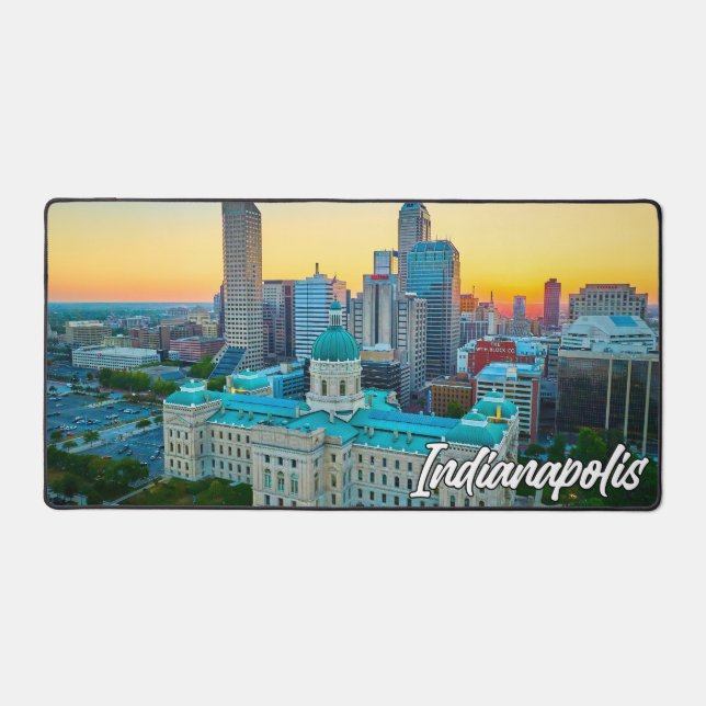 Indianapolis, Indiana, United States Desk Mat (Front)
