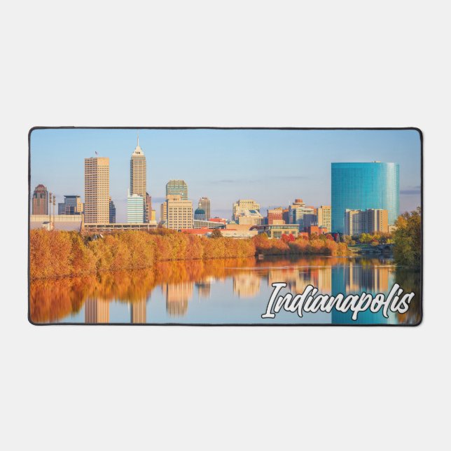 Indianapolis, Indiana, United States Desk Mat (Front)