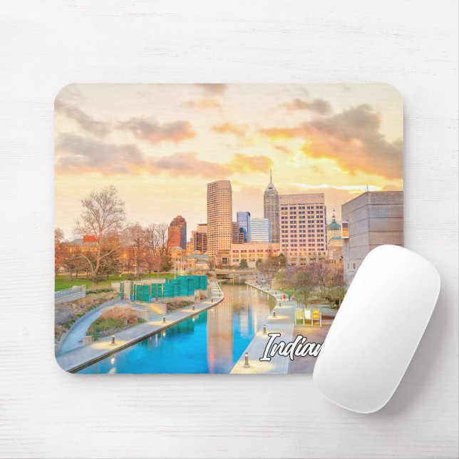 Indianapolis, Indiana, United States Mouse Mat (With Mouse)