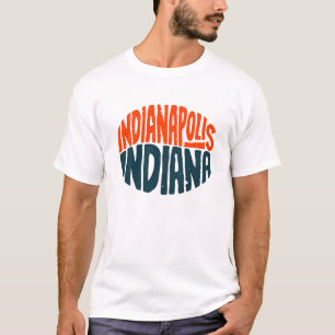 Indianapolis Indiana Vintage Hand Lettering T-Shirt