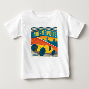 Indianapolis, Indiana   Vintage Racer Baby T-Shirt