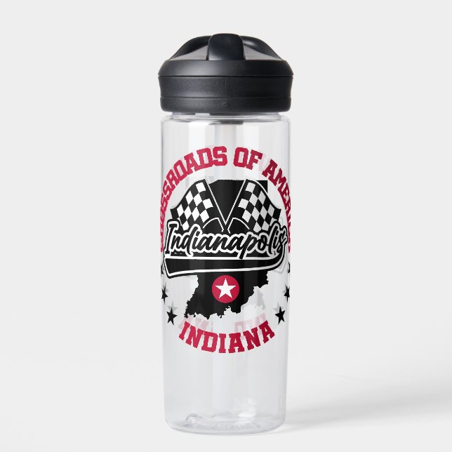 Indianapolis,Indiana Water Bottle (Front)
