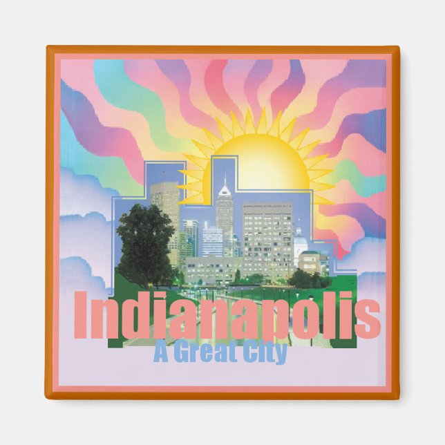 INDIANAPOLIS Magnet (Front)