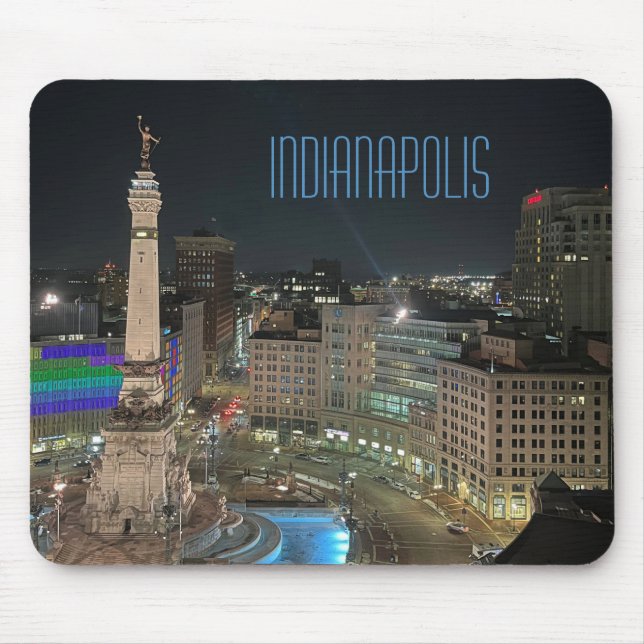 Indianapolis Monument Circle Mouse Mat (Front)