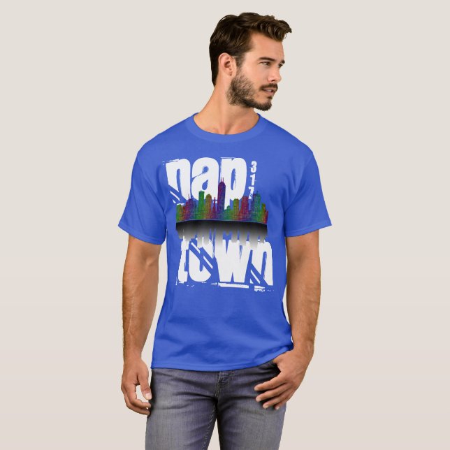Indianapolis (Nap Town) Indiana 317 T-Shirt (Front Full)