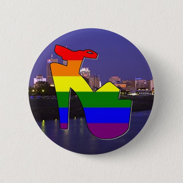 Indianapolis Pride 6 Cm Round Badge (Front)