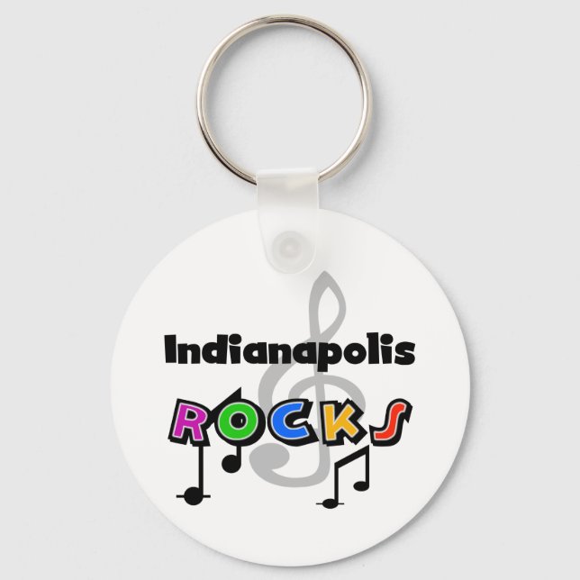 Indianapolis Rocks Key Ring (Front)