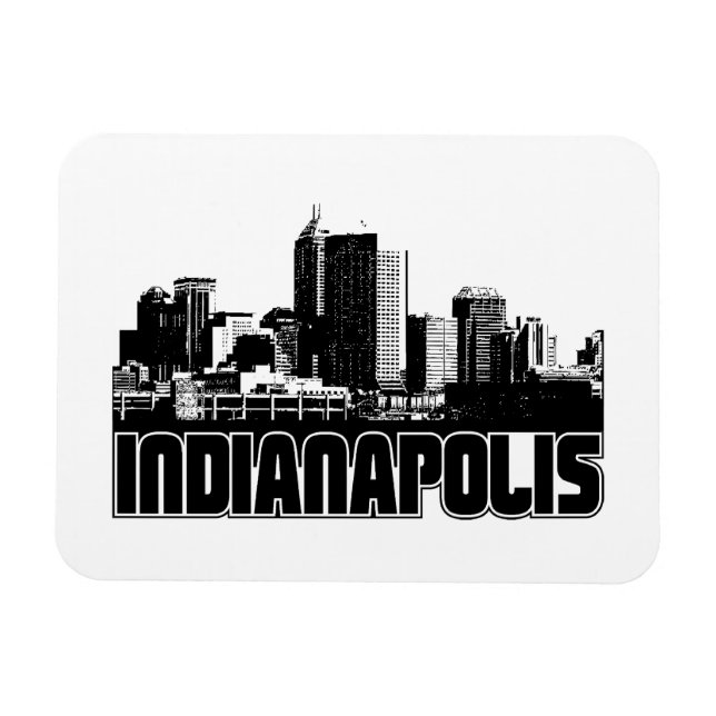Indianapolis Skyline Magnet (Horizontal)