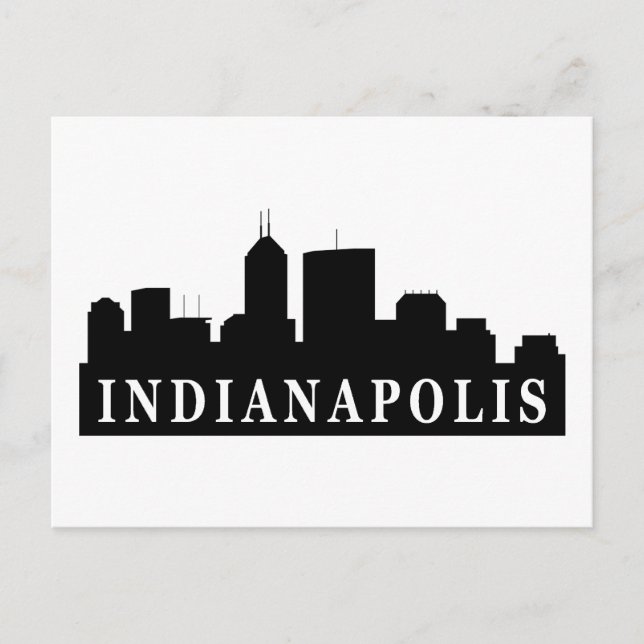 Indianapolis Skyline Postcard (Front)