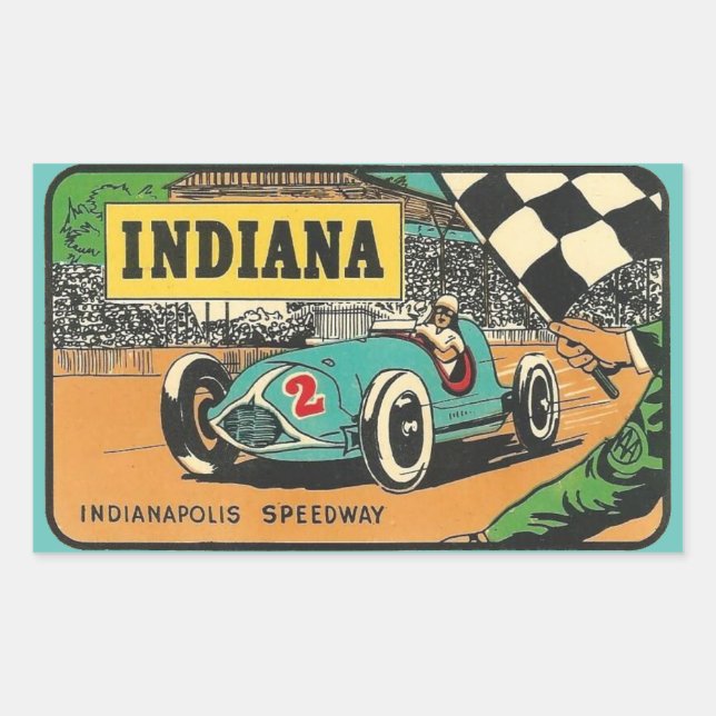 Indianapolis Speedway Indiana   Stickers (Front)