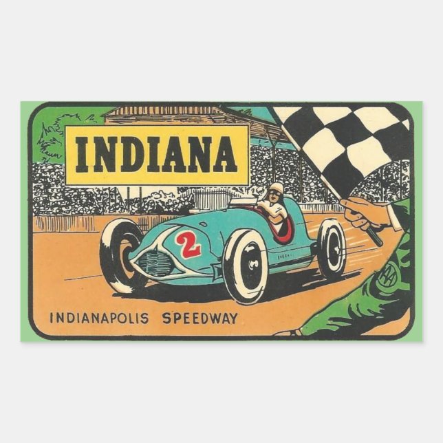 Indianapolis Speedway Indiana   Stickers (Front)