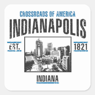 Indianapolis Square Sticker