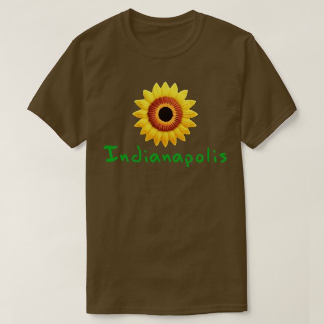 Indianapolis Sunflower T-Shirt (Design Front)