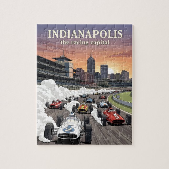 Indianapolis the racing capital of the world jigsaw puzzle (Vertical)