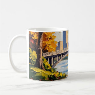 Indianapolis White Bridge Over the White River Coffee Mug