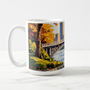 Indianapolis White Bridge Over the White River Coffee Mug