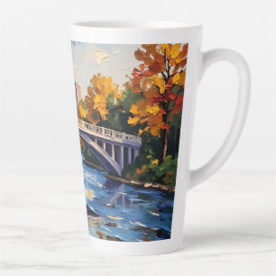 Indianapolis White Bridge Over the White River Latte Mug