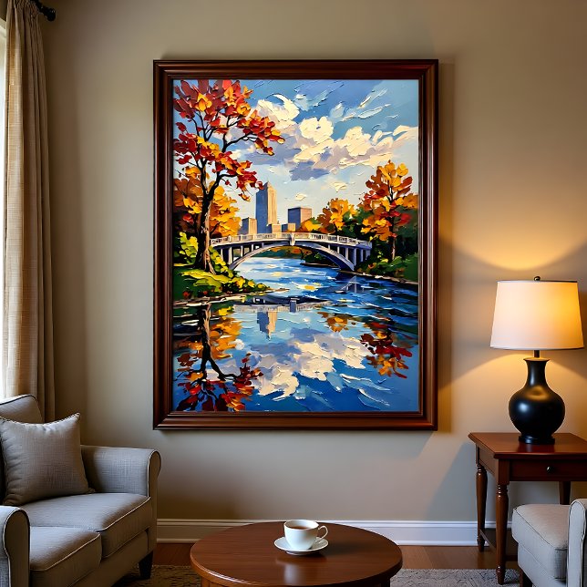 Indianapolis White Bridge Over the White River  Photo Print (Creator Uploaded)