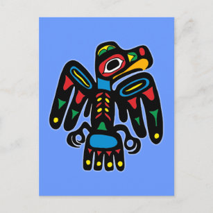Indianer Native American Rabe raven Postcard