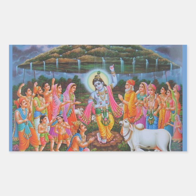 indianGod Rectangular Sticker (Front)