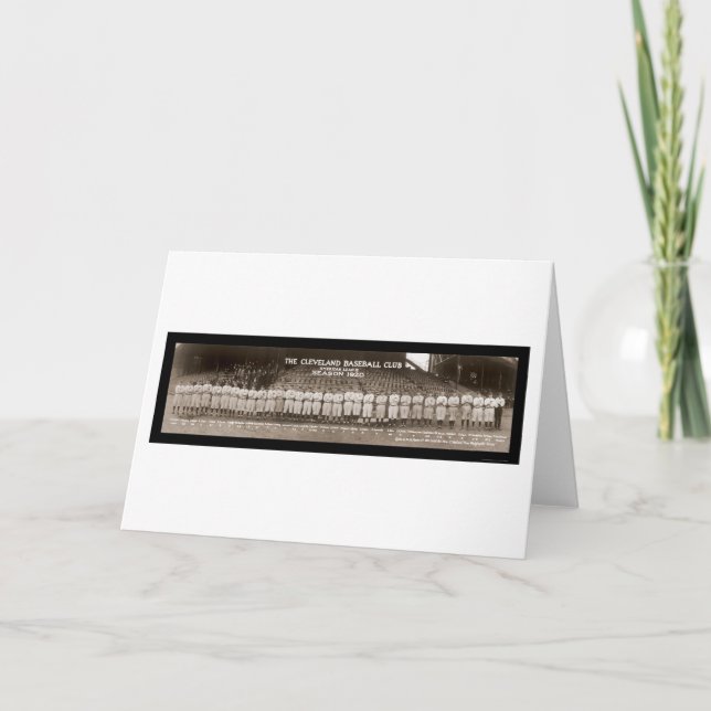 Indians Baseball Photo 1920 Card (Front)