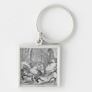 Indians Celebrating the Chuno or Potato Key Ring