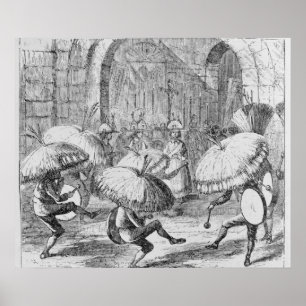 Indians Celebrating the Chuno or Potato Poster