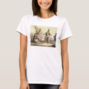 Indians of Patagonia, Chile, greeting a European t T-Shirt