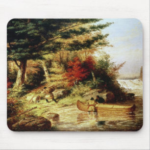 Indians transport furs through Canadian Mouse Mat