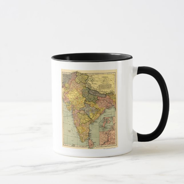 IndiaPanoramic MapIndia Mug (Right)