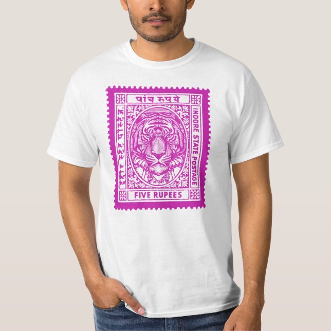 India's Stamp Design, Tiger T-Shirt (Front)