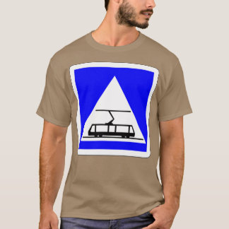 Indicates a tram crossing T-Shirt