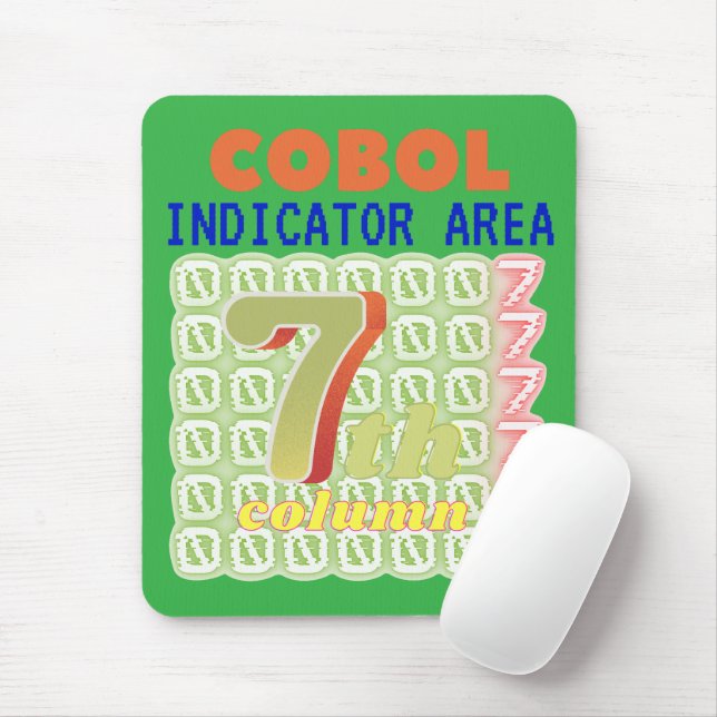 Indicator Area in Cobol Programming Mouse Mat (With Mouse)